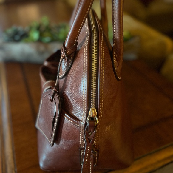 Dooney & Bourke Brown Leather Handbag - Picture 2 of 10